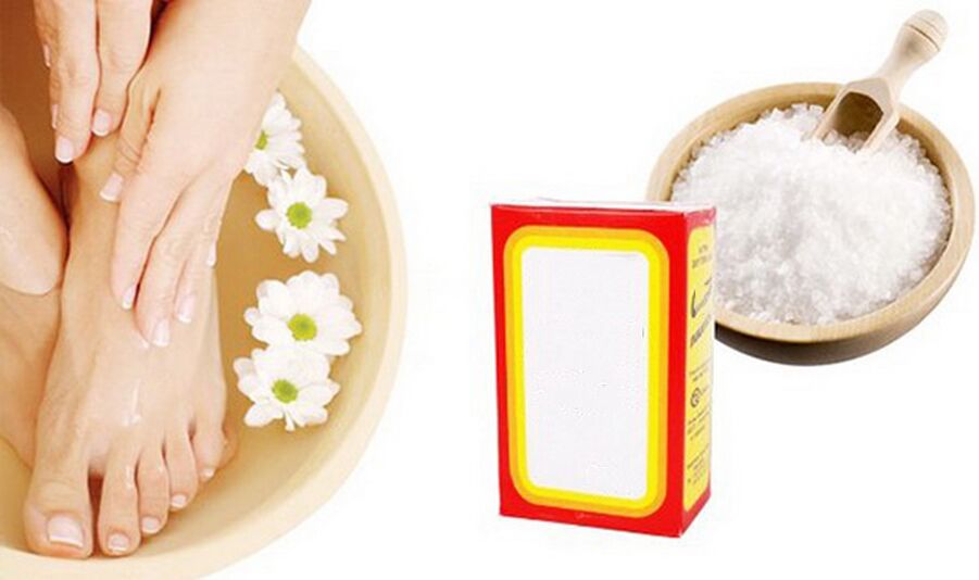 Baking soda and salt for onychomycosis