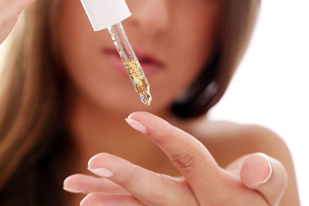 Drops for treating onychomycosis on toes and hands